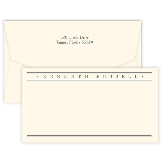 Triple Thick Churchill Wide Flat Note Cards